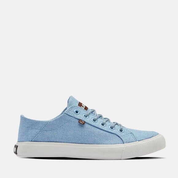 Lamo Shoes - Lamo Women's Vita Canvas Casual Lace Up Low Top Sneaker Shoe, Size 8.5, Sky Blue